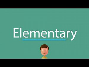 Elementary pronunciation