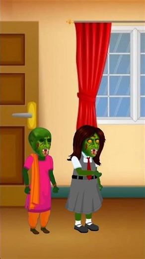 Choti Chudail Ko Car Chalani Hai👻😊#shorts #cartoon #viral #animation #comedy #trending