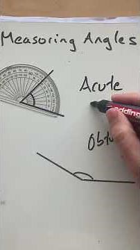 Measuring angles using protractor #gcsemaths #angles #protractor