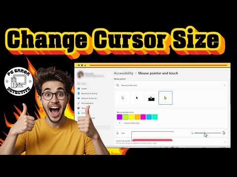 How To Change Cursor Size In Windows 11 | Simple Guide (2025)