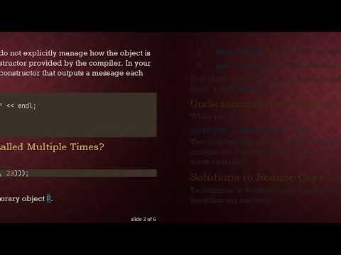 Understanding the Copy Constructor Behavior in C+ + Maps