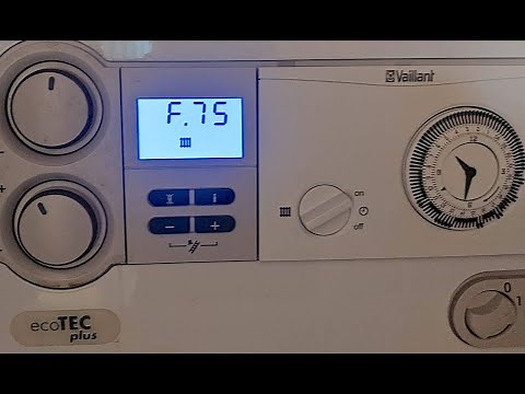 How to fix Vaillant boiler F75 Fault