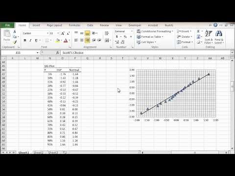 Statistical normality tests in Excel