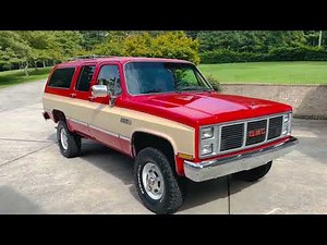 1985 GMC Suburban 2500 4x4 Sierra Classic Walk-Around and Interior