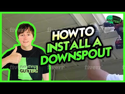 DIY - How to Install a Downspout for a Gutter