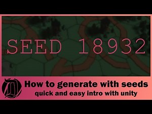 How to randomly generate with seeds in Unity. A quick and easy starter guide with example!