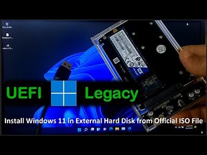 How to Install Windows 11 in External Hard Disk from Official ISO File | Install Windows 11