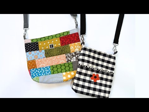 DIY Crossbody Bag With Zipper Pocket / Beginner Sewing Tutorial