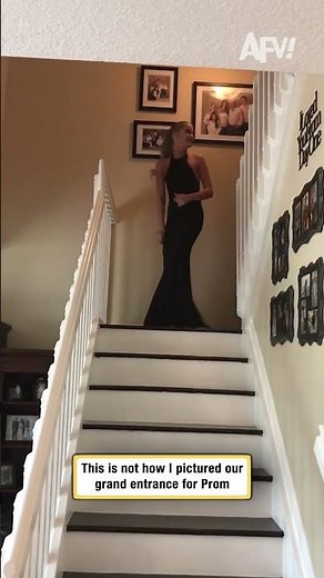 This is not how I pictured our grand entrance for Prom