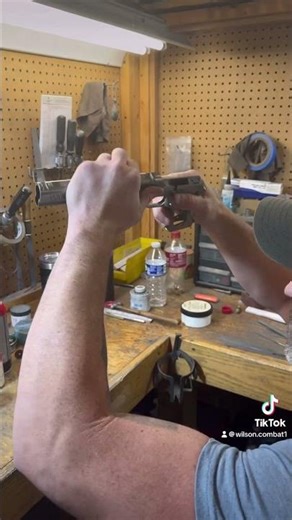 The process for 1911 slide to frame fit #wilsoncombat #pewpew #craft #skills #smooth #fullfit