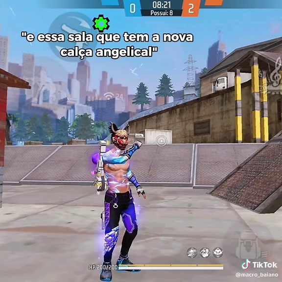 a nova calça de lical roxa está nessa salinha 😍 #garenafreefire #freefire #calcaangelical