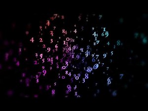 Colorful floating numbers math background animated background video , Copyright FREE video