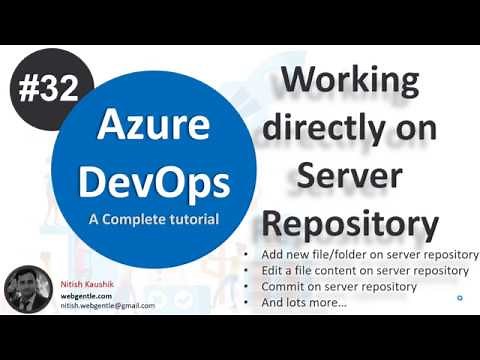 (#32) Working directly on azure devops server repository | Azure devops tutorial for beginners