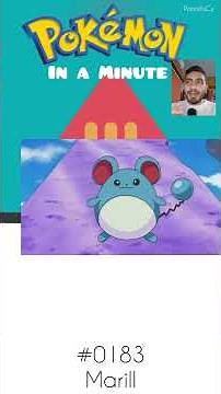 Marill 🐭💧🔵 | Pokédex in a Minute #pokemon #shorts #Marill