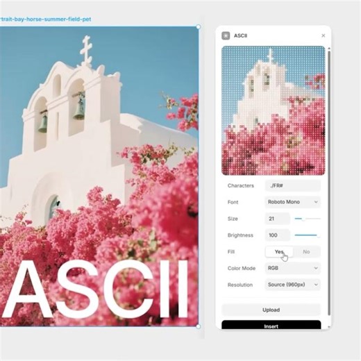 Did you know you can Create ASCII posters inside Framer?