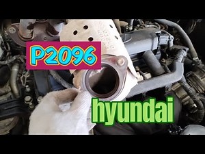 P2096: Post catalyst fuel trim system too lean(bank 1) hyundai accent #autotechnician #hyundai
