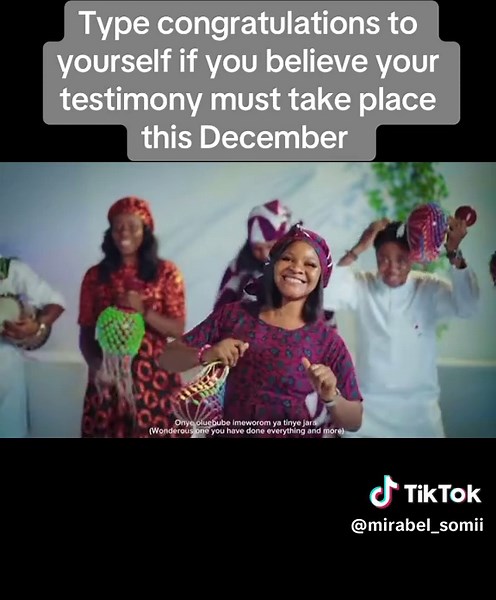 Type congratulations together yourself if you believe your testimony must happen this December! Full video on YouTube