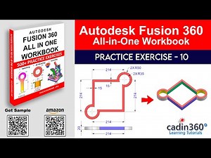 Fusion 360 Tutorial for Beginners – Exercise #10 | 3D Modeling from 2D Drawing - Day 10