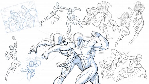 How to Draw Action and Fight Poses for Comics