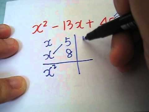 Factorisation (4) Cross Method
