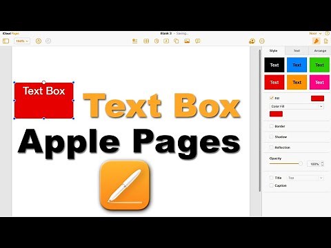How to create a text box in Apple Pages