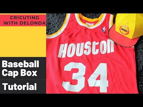⚾CRICUT TUTORIAL: HOW TO MAKE A BASEBALL CAP BOX STEP-BY-STEP