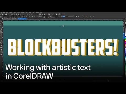 How to create and manipulate artistic text in CorelDRAW | Tutorial for Designers
