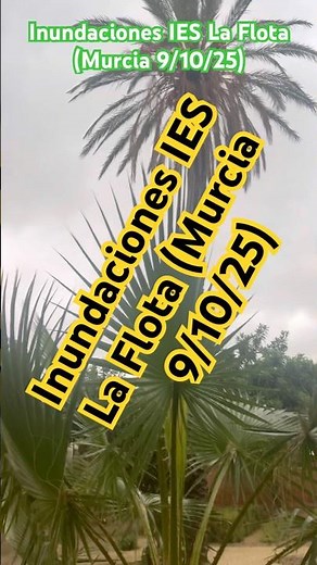 Floods at IES La Flota (Murcia 9/10/25)