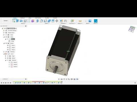 NEMA 23 stepper motor design in fusion 360