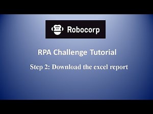 Robocorp RPA Challenge Tutorial : Step 2