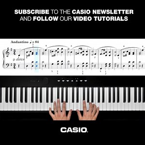 Practice makes perfect - do you already know our new learning videos? From now on we offer a new learning video of a world-famous piano piece every month. Including the sheet music as a PDF for you to download. This offer is exclusive for our newsletter subscribers, so register for free today. ✉️ https://bit.ly/Newsletter_CASIOMUSIC | CASIO Music | Facebook