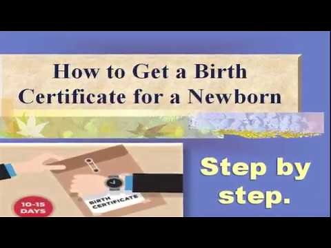 How to Get a Birth Certificate for a Newborn.Step by step.