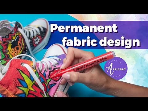 How to paint permanently on fabric. Make permanent marker design with Artistro acrylic paint pens!