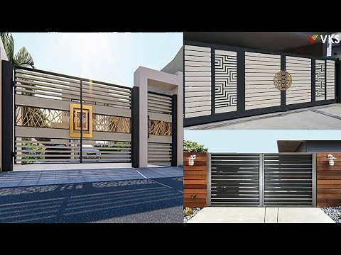Modern Main Gate Design | Modern Home Iron Gate | Grill Gate | Steel Gate | | Sliding Folding Gate