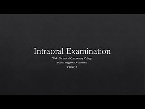 Intraoral Examination