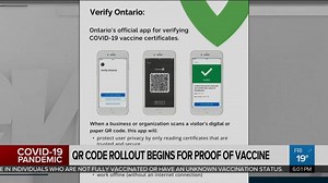 Ontario rolls out QR code for next phase of vaccine certificate system