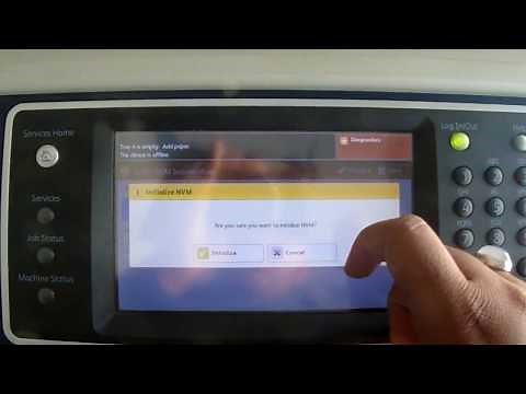 Software Reset XEROX WORK CENTER 5875,5865,5845,5895 MODEL