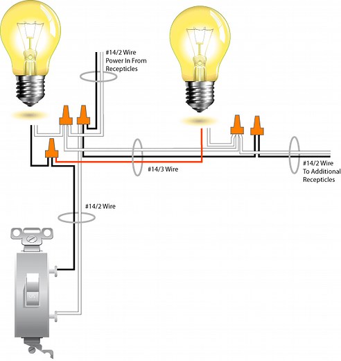 How to Run Two Lights From One Switch : Electrical Online