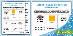 Lateral Thinking: Rebus Visual Word Puzzles