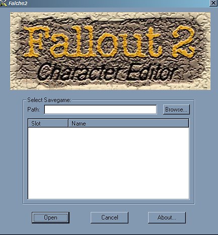 Fallout 2 Character Editor v2.10 file