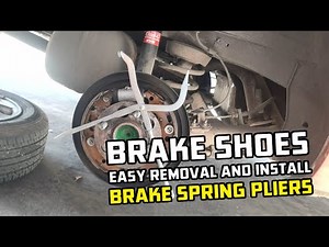 Easy Removal and Installation of BRAKE SHOES using BRAKE SPRING PLIERS TOOL / Return Spring Pliers