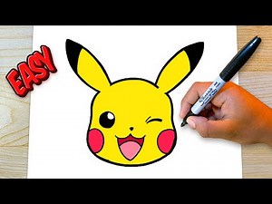 How to DRAW PIKACHU from Pokémon | EASY Step-by-Step Drawing Tutorial for Beginners