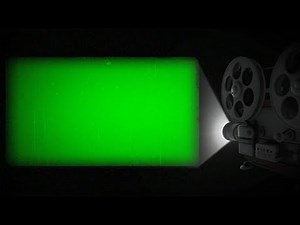 Vintage Film projector Green Screen - Chroma key Animation Footage HD