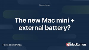 The new Mac mini   external battery?