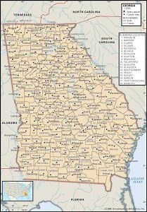 Georgia County Maps: Interactive History & Complete List
