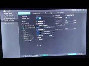 Dahua XVR Motion Record Programming