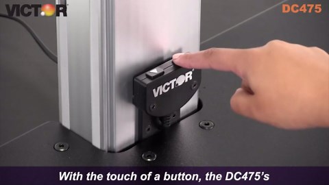 Victor DC475 High Rise Electric Triple Monitor Standing Desk Converter | Three Large Monitor Sit-Stand Desk | 28” Wide Work Surface | Compatible with Any Standard Desk | Adjustable Monitor Holder