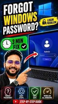 How to Reset Forgotten Windows Password Without Losing Data ?