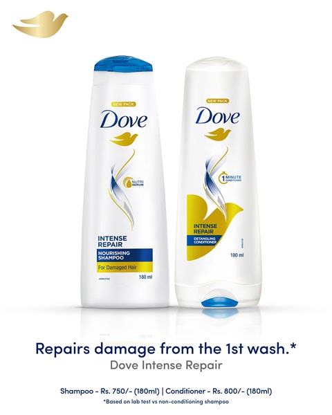 5.2K views · 254 reactions | The dynamic duo of Dove Intense Repair shampoo and conditioner visibly repairs hair damage, hydrates dry hair and makes it more manageable, leaving your hair looking and feeling revitalised. | Dove | Facebook
