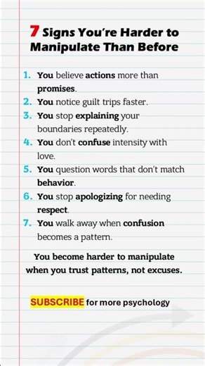 You’re Harder to Manipulate If You Notice These Signs #manipulation #emotionalintelligence